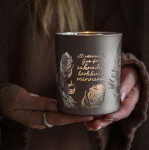 Ljuslykta Saknaden, Kärleken, Minnena - Majas lyktor/ Rosa Bandet