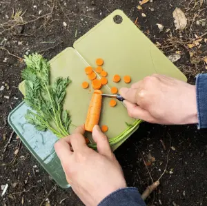 Vikbar skärbräda för camping, husvagn, stranden