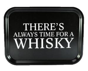 Bricka Time for a whisky, 27x20cm