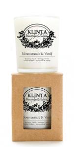 Massageljus/Doftljus Mousserande & Vanilj fr&aring;n Klinta