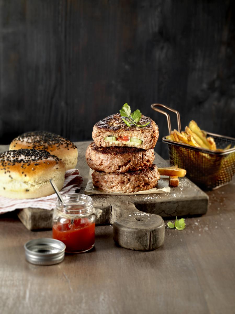 Hamburgerpress för fyllda hamburgare