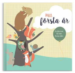 Fyll-i boken Mitt Första År en en perfekt present till de nyfödda barnet eller till dopet.