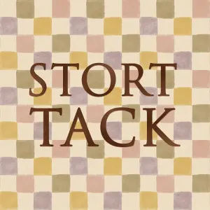 Kort Stort Tack (flerfärgat, folierad text)