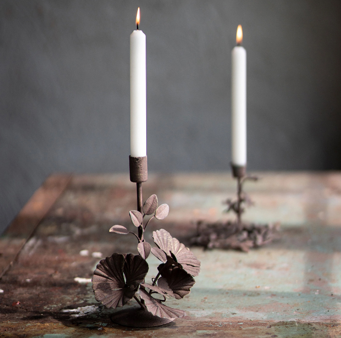 Ljusstake Violetta Floral - A Lot Decoration