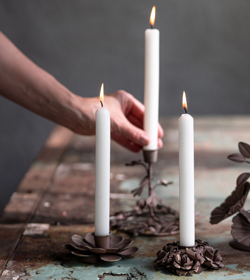 Ljusstake Inse Floral - A Lot Decoration