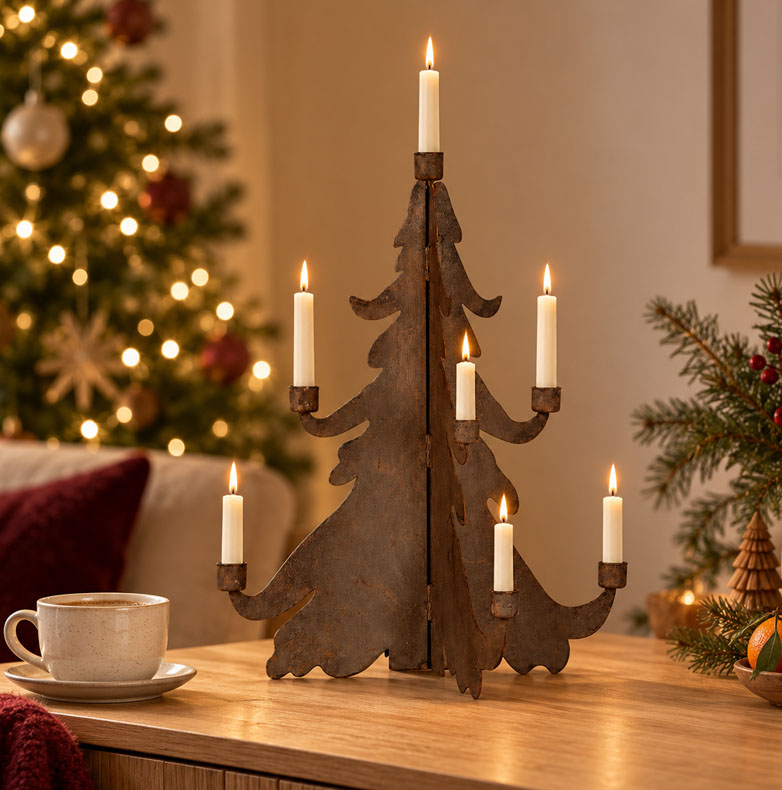 Ljusstake Gran Metall - A Lot Decoration