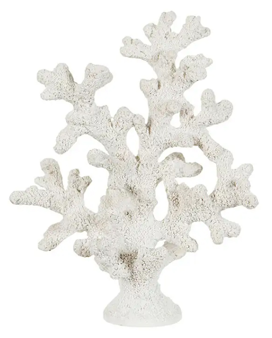 Dekoration Korall (vit) 