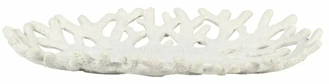 Fat Korall (vit), 38cm i diam