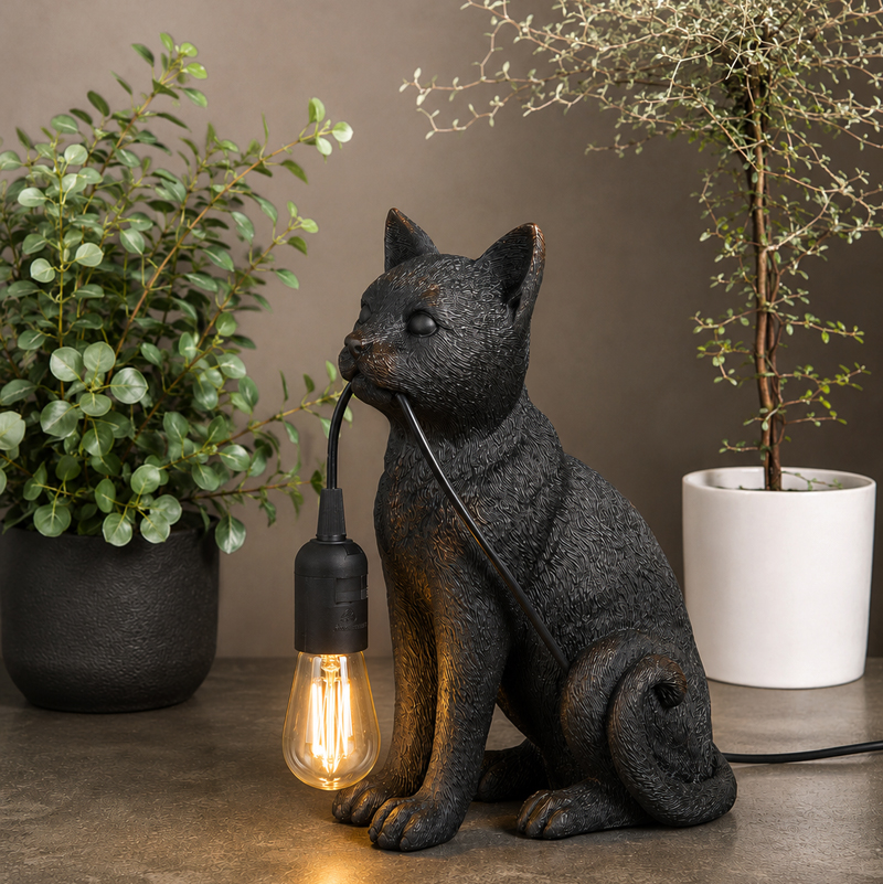 Bordslampa Sittande Katt 
