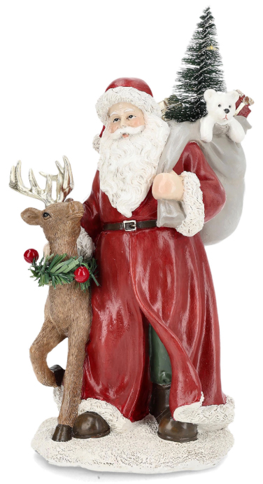 STomte med Ren (Led-belysning) - A Lot Decoration