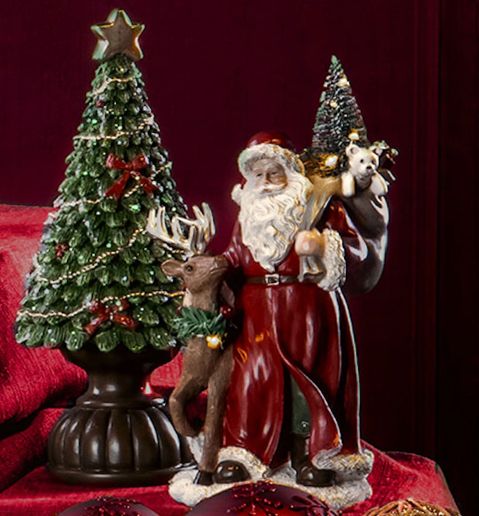 STomte med Ren (Led-belysning) - A Lot Decoration