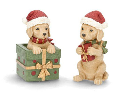Juldekoration Hund i/med julklapp - A Lot Decoration