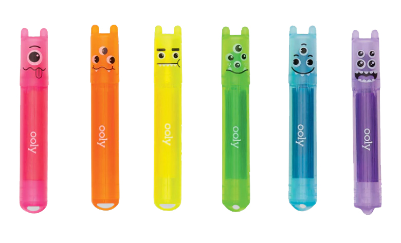 Mini Monster Scented Neon Markers frn Ooly sljs p Presenteriet.se