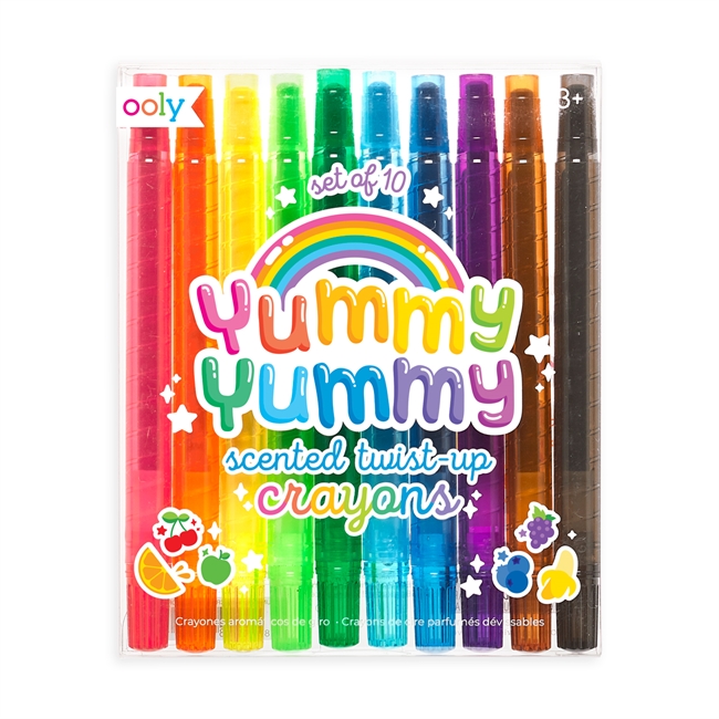 Yummy Yummy-Scented Twist-up Crayons frn Ooly sljs p Presenteriet.se