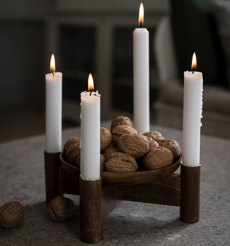 Adventsljusstake Trä (mörk) - Ernst Kirchsteiger