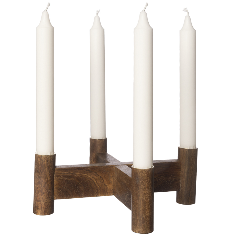 Adventsljusstake Trä (mörk) - Ernst Kirchsteiger