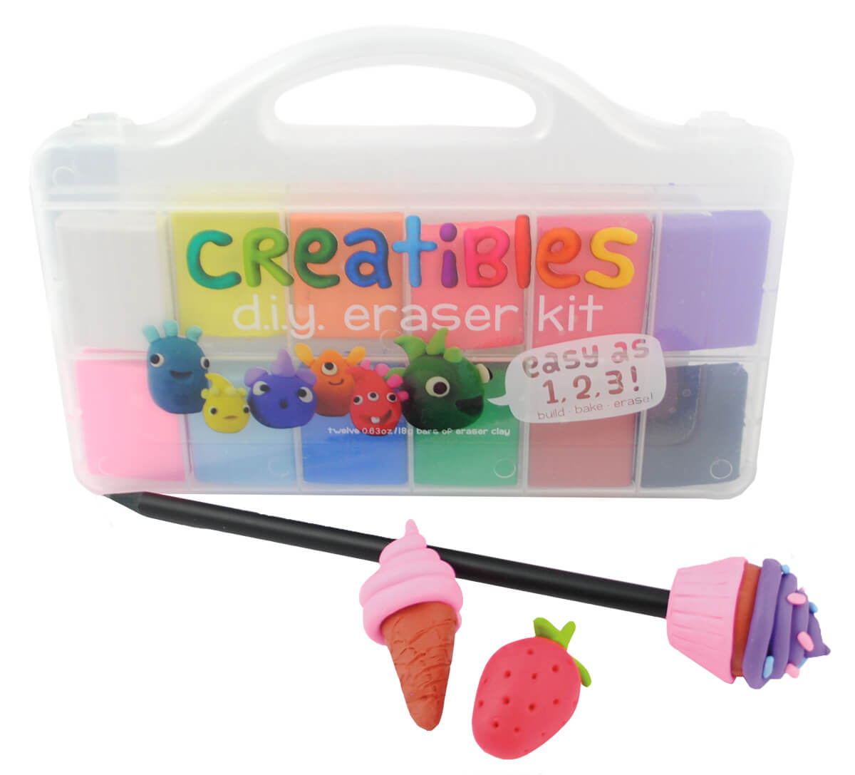 Creatibles DIY Erasers kit (gr egna suddgummin) frn Ooly sljs p Presenteriet.se