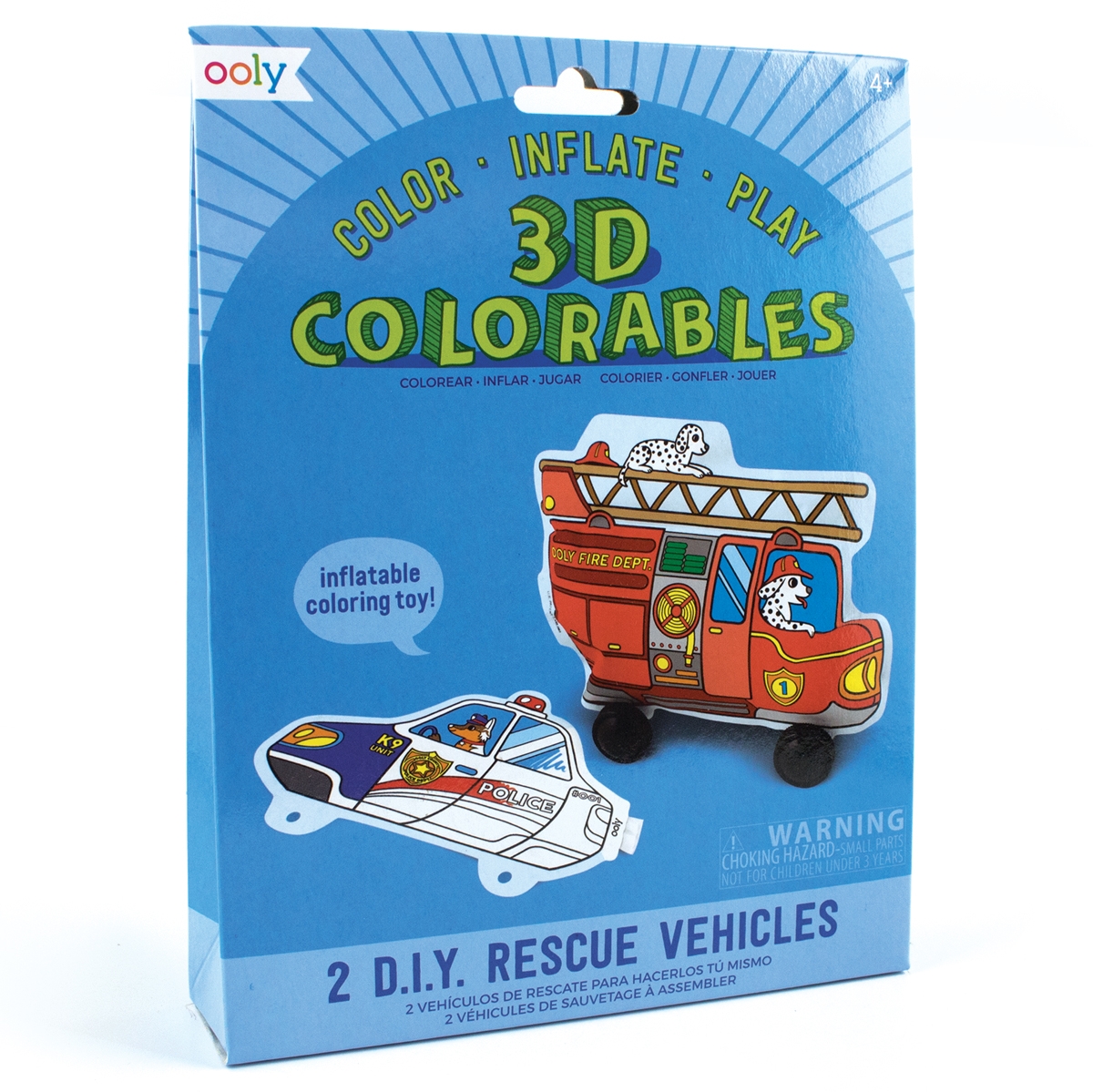 3D Colorables Mlarleksaker Rddningsfordon frn Ooly sljs p Presenteriet.se