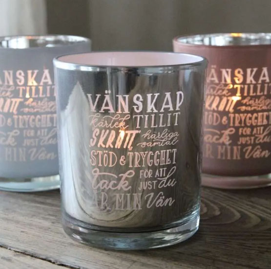 Ljuslykta Vänskap - Majas lyktor/ Barncancerfonden • Pryloteket
