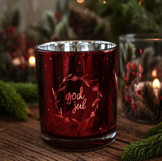 Ljuslykta God Jul, från Majas lyktor säljs till förmån för Barncancerfonden