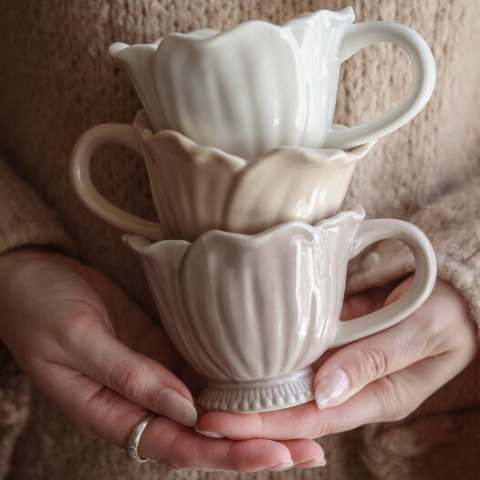 Blomstra Mugg från Majas lyktor säljs till förmån för Barncancerfonden