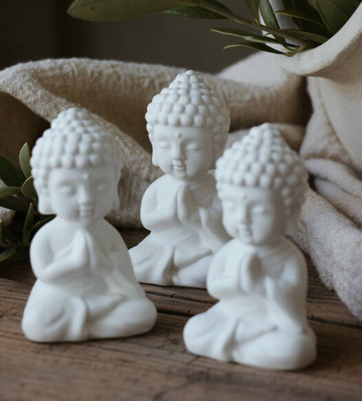 Token/Lyckofigur Buddha i gåvobox från Majas lyktor säljs till förmån för Barncancerfonden