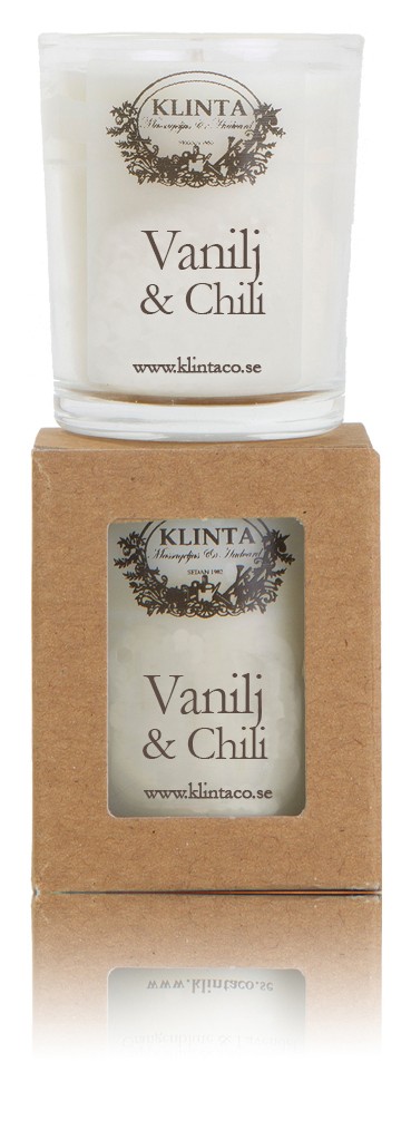 Massageljus/Doftljus Vanilj & Chili - Klinta • Pryloteket