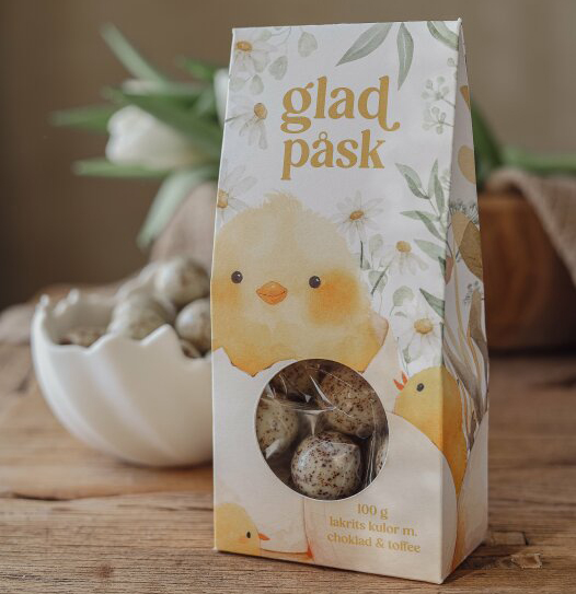 Glad påsk, Lakritskulor med choklad & toffee från Majas lyktor säljs till förmån för Barncancerfonden