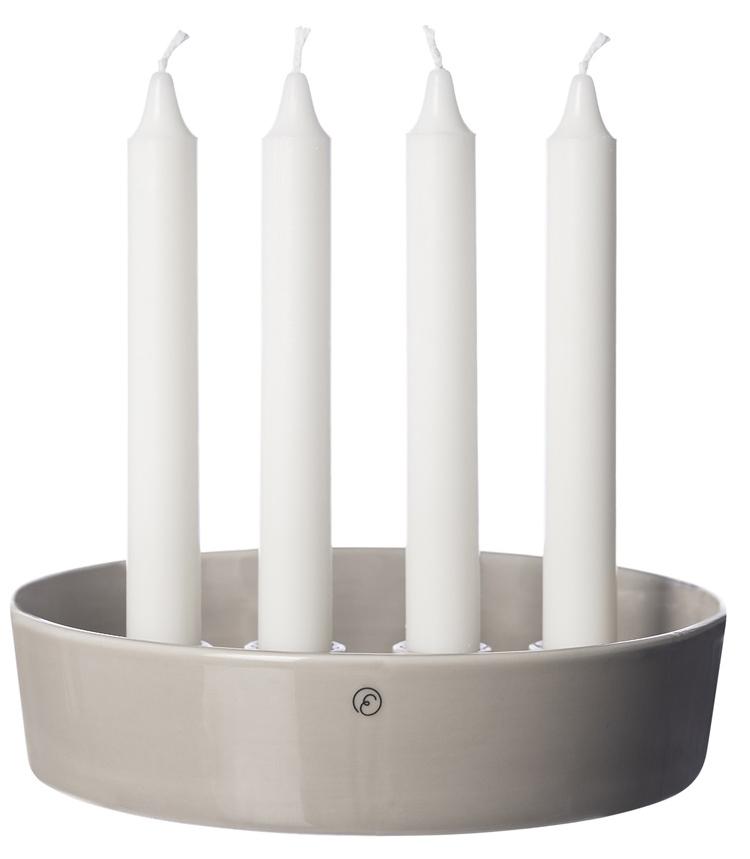 Adventsljusstake, ljusskål glaserad sand - Ernst Kirchsteiger