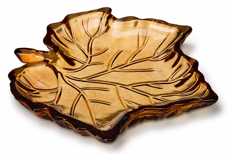 Glasfat Löv, 17cm - Wikholm Form