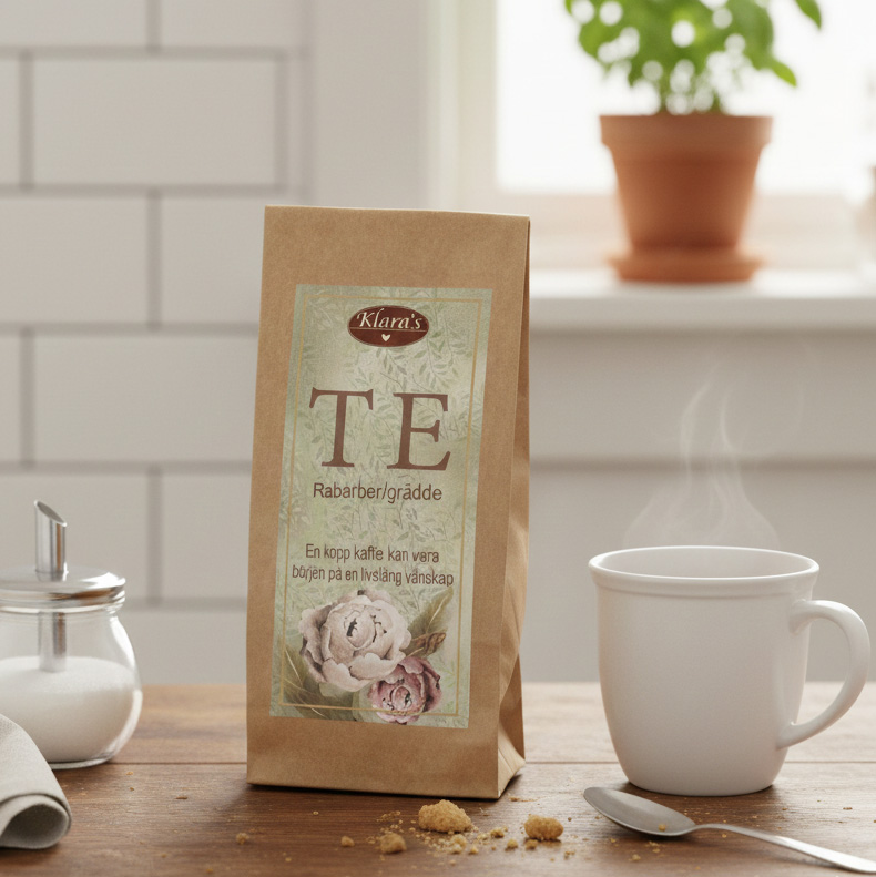 Te Pioner (rabarber/grädde) 