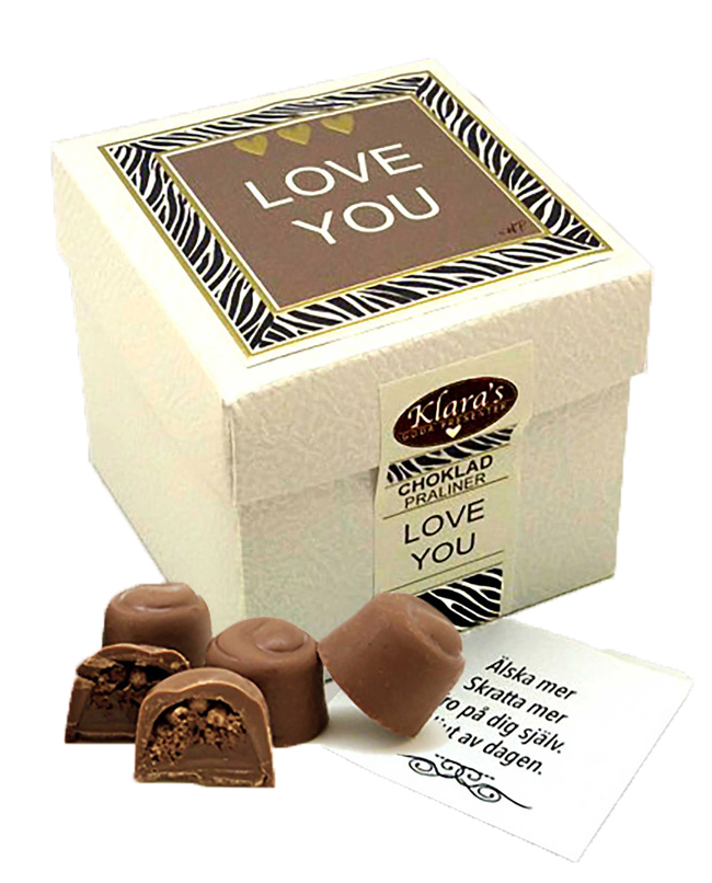 Love You - Lyxiga chokladpraliner i box • Pryloteket