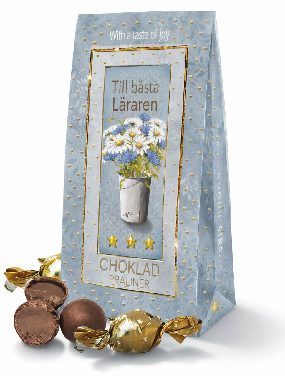 Till bästa Läraren, blå ask - Lyxiga chokladpraliner