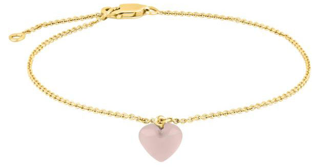 F?rgyllt armband med rosa hj?rta - Nordahl Jewellery • Pryloteket