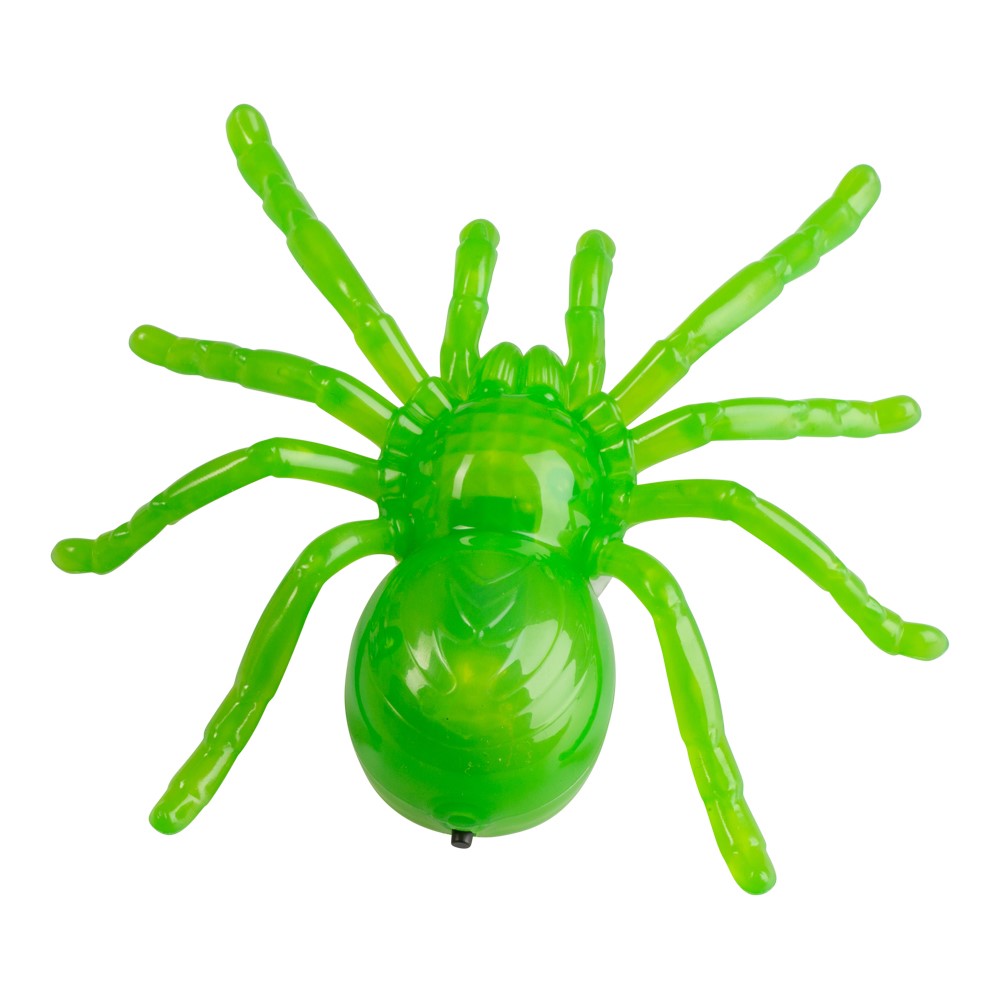 Grön LED Spindel med sugpropp • Pryloteket