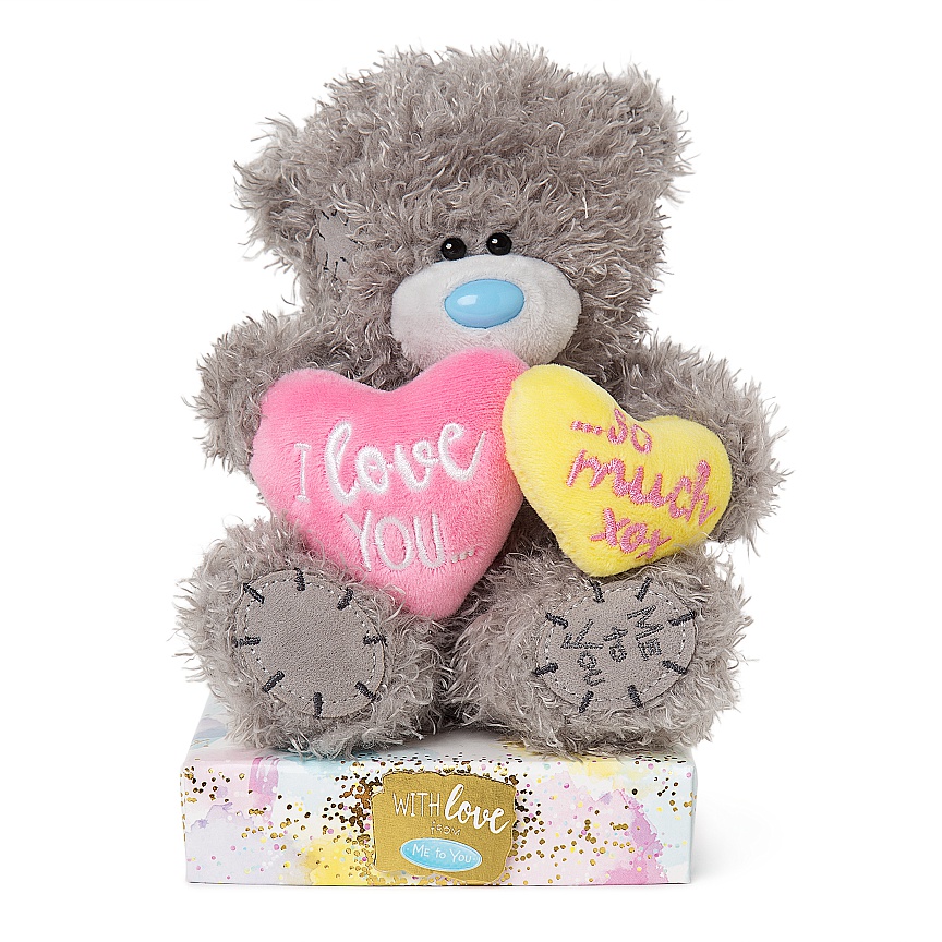 Nalle "I love you so much" på 2 hjärtan, 15cm - Me to you • Pryloteket