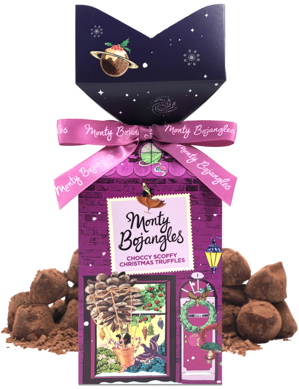 Christmas Choccy Scoffy lyxiga chokladtryfflar från Monty Bojangles • Pryloteket
