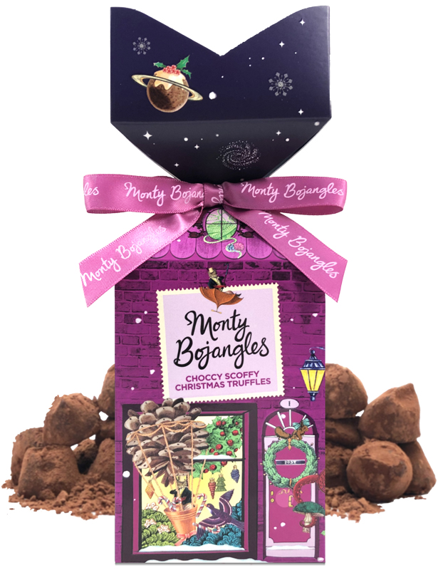 Christmas Choccy Scoffy lyxiga chokladtryfflar frn Monty Bojangles