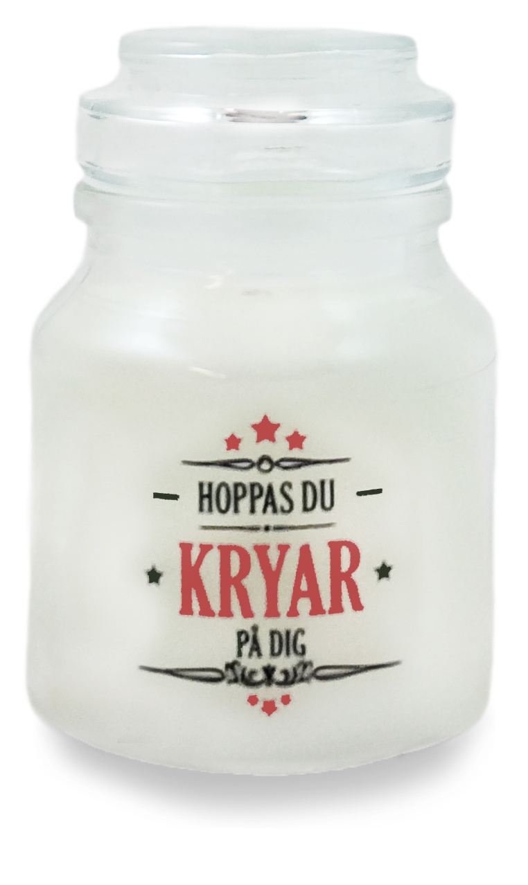 Hoppas du kryar p dig - Budskapsljus