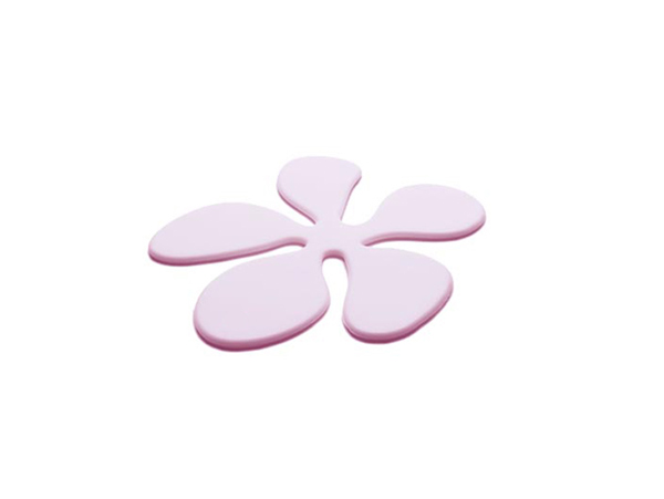 KG Design Glasunderlägg Blomma i silikon, ljusrosa - KG Design