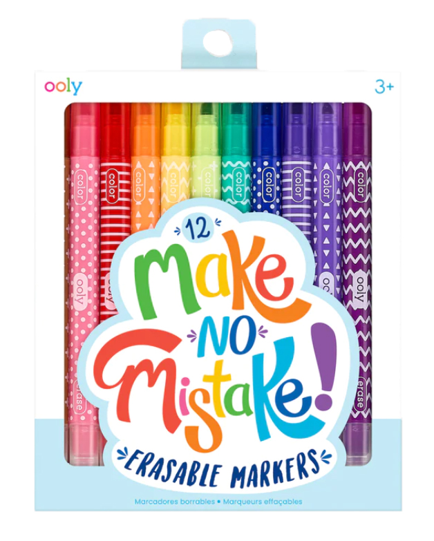 Make No Mistake Erasable Markers frn Ooly sljs p Presenteriet.se