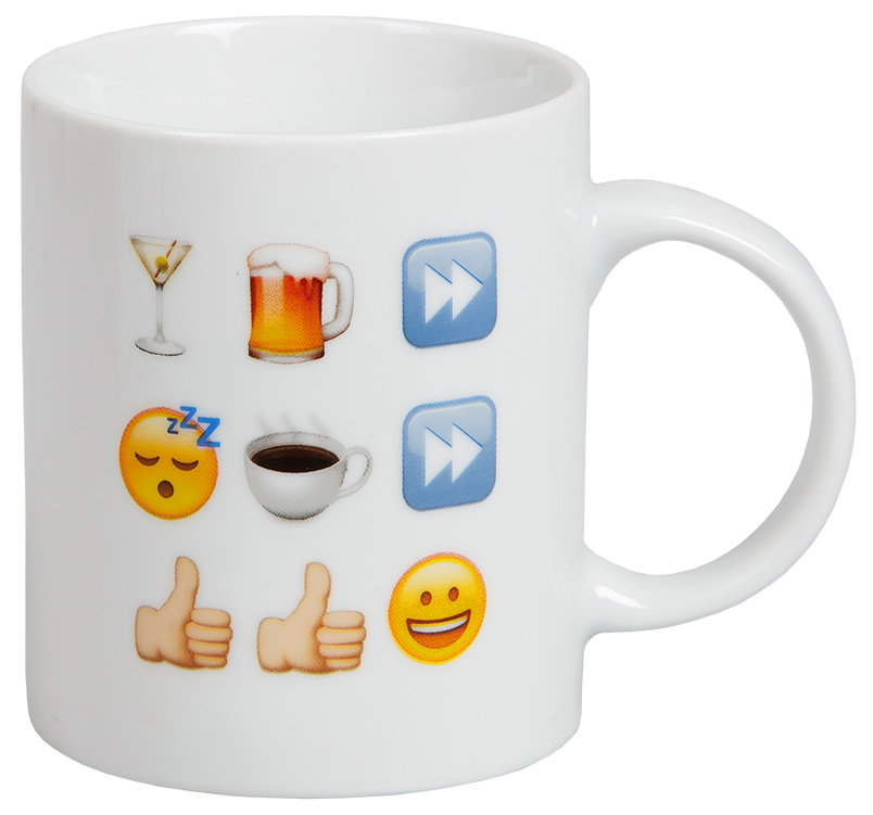 Emoji Mugg "Botemedel mot bakfylla" • Pryloteket