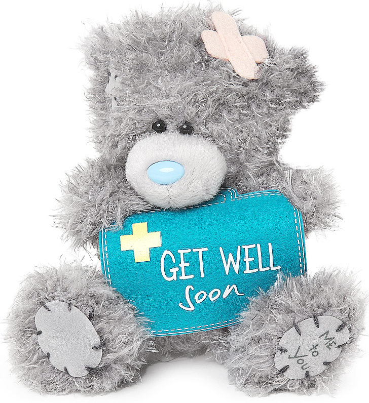 Nalle "Get well soon", 13cm - Me to you (Miranda nalle) • Pryloteket