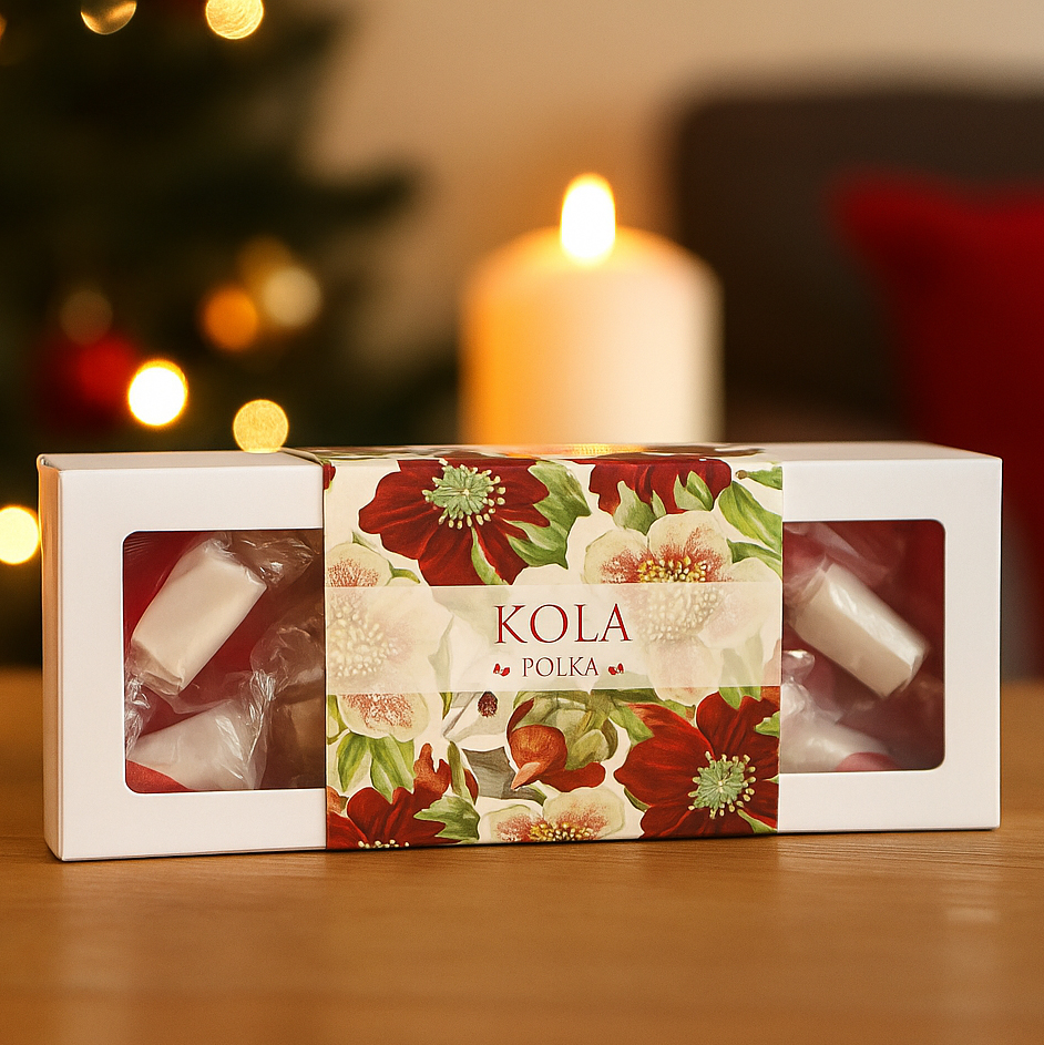 Polkakolor i julig ask - Sköna Ting