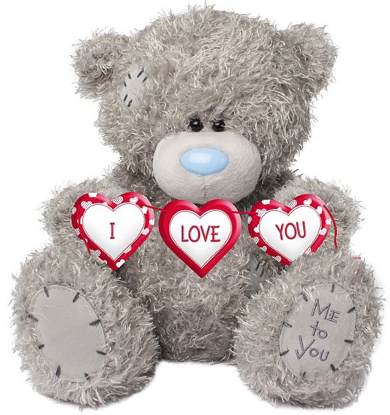 Nalle, I Love You p banner, 25cm - Me To You