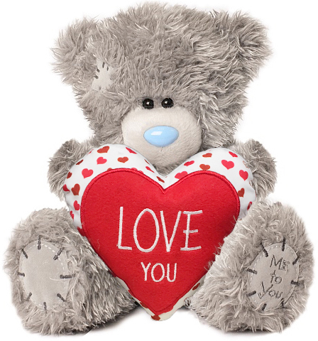 Nalle, Love You på hjärta, 25cm - Me To You