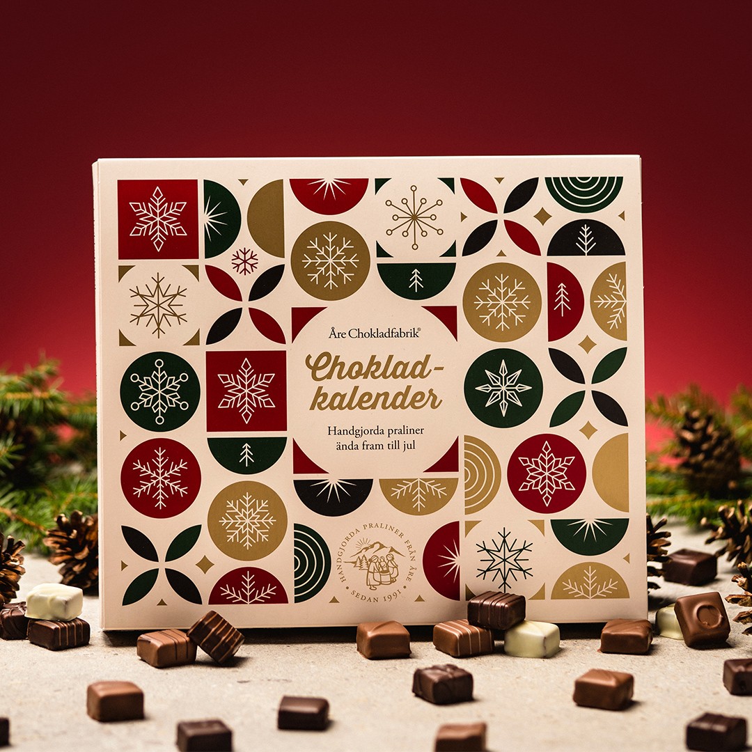 Adventskalender med choklad från Åre Chokladfabrik • Pryloteket
