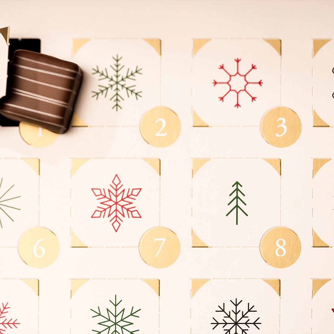 Adventskalender med choklad frn re Chokladfabrik