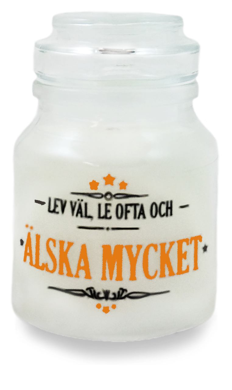 Lev väl, le ofta och älska mycket - Budskapsljus • Pryloteket