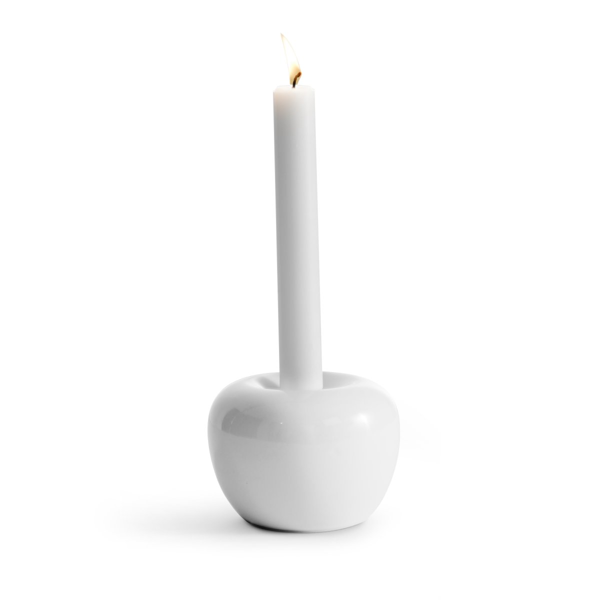 Ljusstake Apple stor (Vit) - Born in Sweden